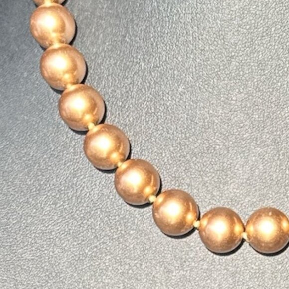 Monet Chunky Gold Color Glass Beaded Necklace - Picture 3 of 6